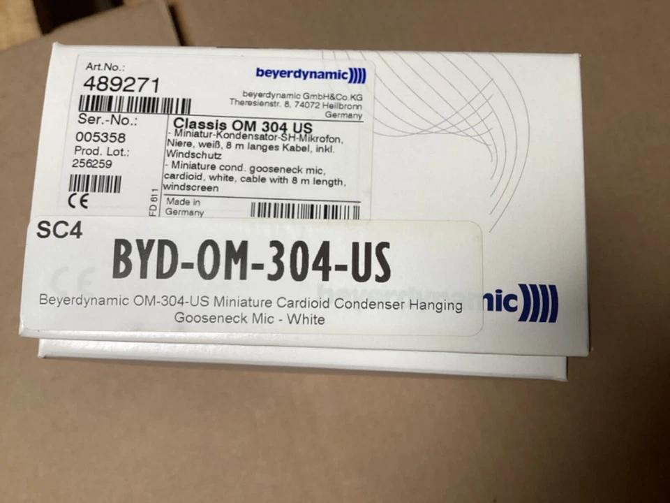 Qty 8 Beyerdynamic Classis OM 304 Mic Wall Ceiling Gooseneck Flexible Microphone - Image 3 of 4