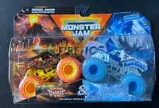 Spin Master Monster Jam Fire & Ice Son-Uva Digger & Earth Shaker