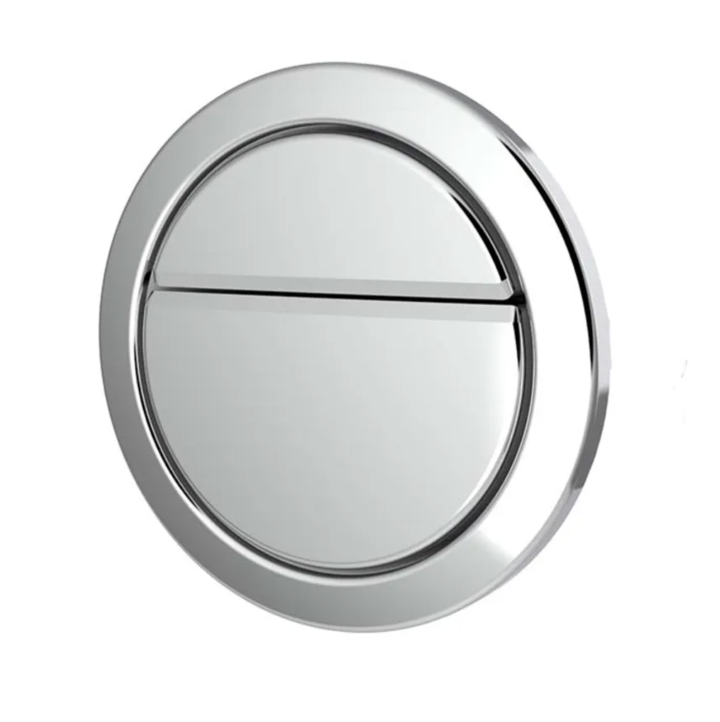 Dudley Chrome Geo Dual flush Push button 372873