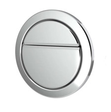 Dudley Chrome Geo Dual flush Push button 372873