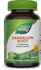 Dandelion Root 1,575 Mg Diuretic Herb Digestion Water Balance Support, 100 Caps