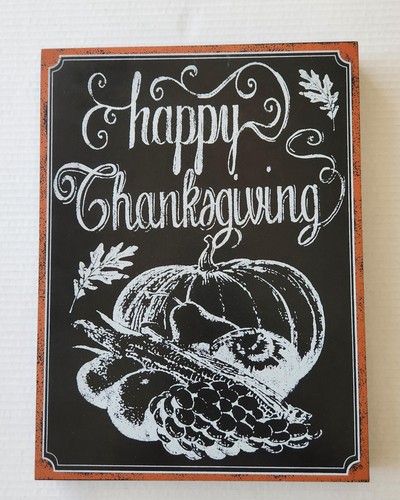Happy Thanksgiving Holzschild - 13' x 10' x 1' - Schild mit Bling Bling - Bild 1 von 5