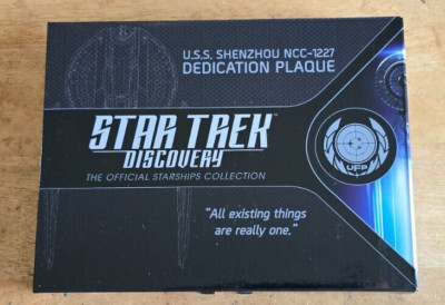 Eaglemoss   Star Trek   USS Shenzhou NCC-1227 Dedication Plaque
