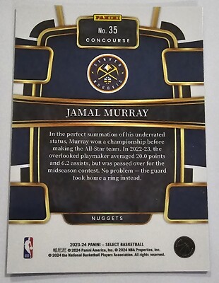 2023-24 Panini Select Basketball Trading Card 35 Jamal