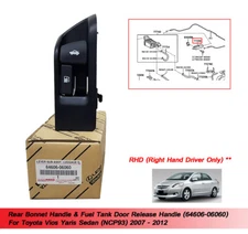Fuel Lid Lock Open Lever 64606-06060 For Toyota Vios Yaris Sedan 2007 - 2012