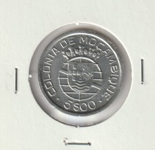 PORTUGAL / MOZAMBIQUE  5  ESCUDOS    1938    FINE   ( SCARSE   DATE  )  LOOK !