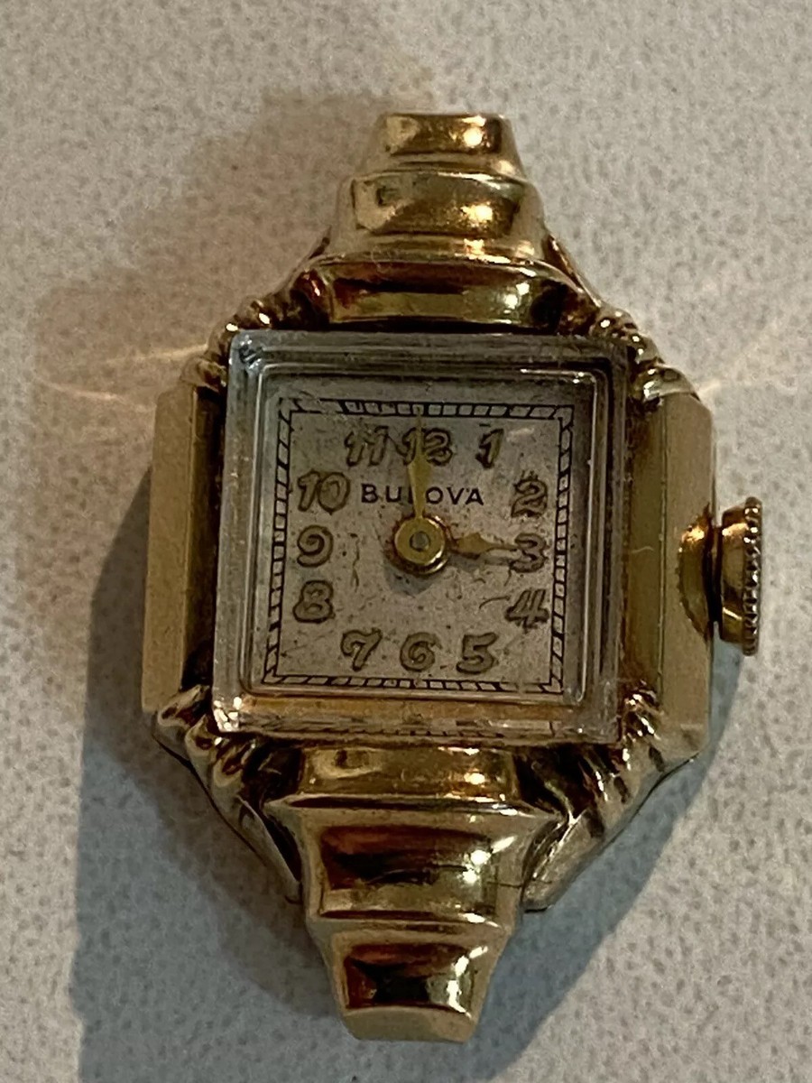 Vintage BULOVA watch. Women. 10 kt gold filled. Parts Only  display picture 2