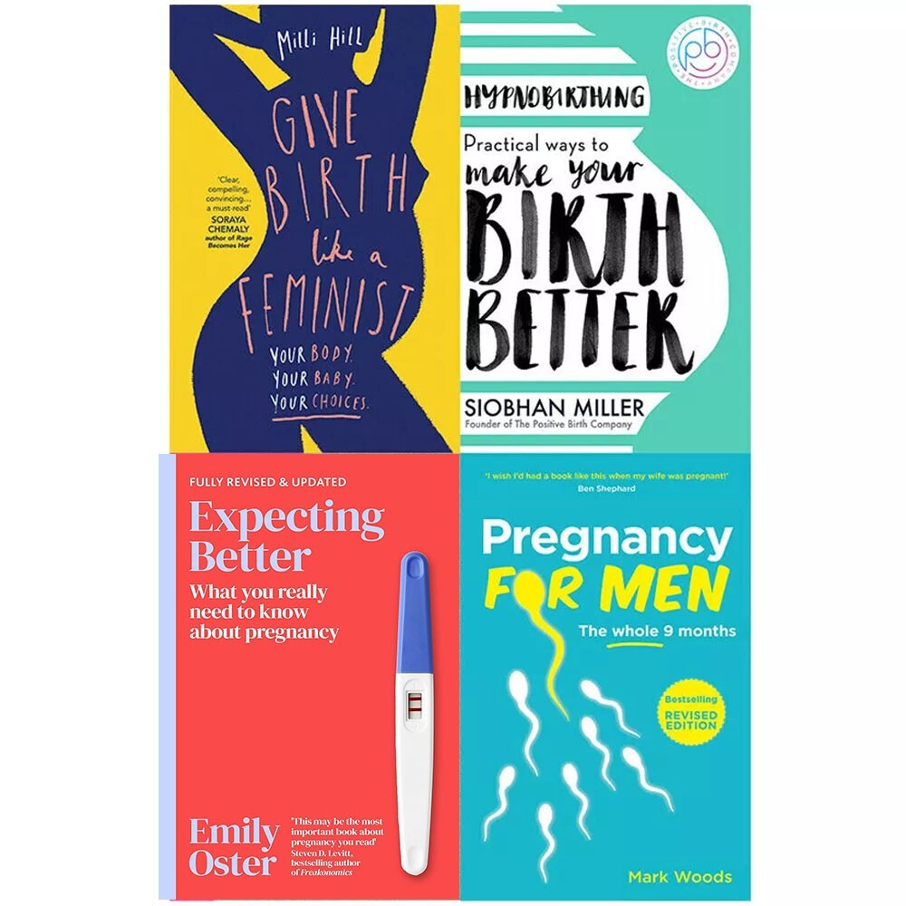 Pregnancy For Men,Expecting Better,Give Birth Like a Feminist 4 Books Set