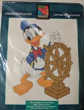 NEW DISNEY MICKEY UNLIMITED Counted Cross Stitch kit CAPTAIN DONALD DUCK #36005
