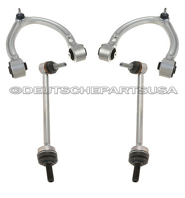 Mercedes W221 W216 4Matic Front UPPER Control Arm Ball Joint Sway Bar link SET 4