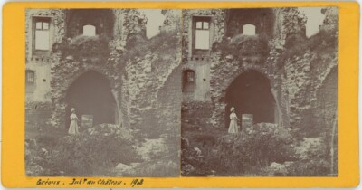 Amateur Stereoanlage 1908. Gréoux-les-Bains (Alpes-de-Haute-Provence). Schloss.