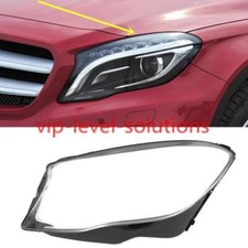 For Mercedes-Benz GLA X156 2015-2017 Left Side Headlight Lens Clear Cover + Glue