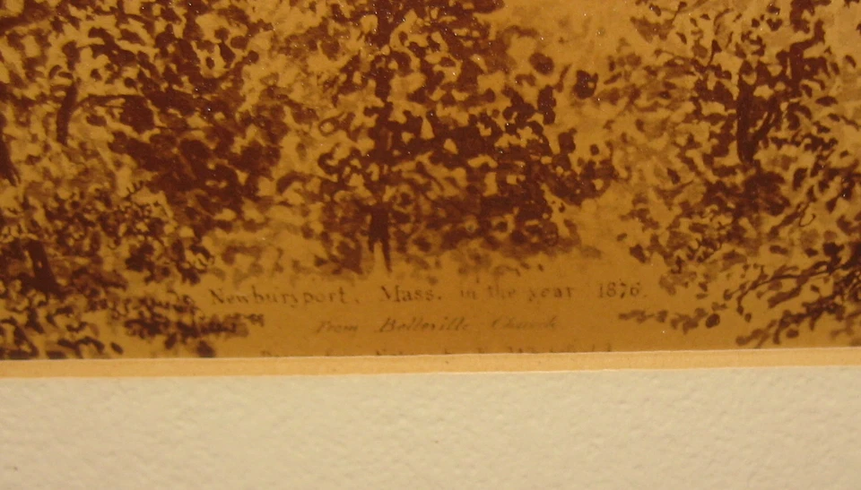 Antique 'NEWBURYPORT Mass in 1876' EDWIN WHITEFIELD Birds Eye View PHOTOGRAPH - Image 4 of 4