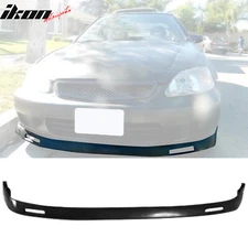 Fits 96-98 Honda Civic Backyard Style Front Lip Bumper Bottom Spoiler Black PU