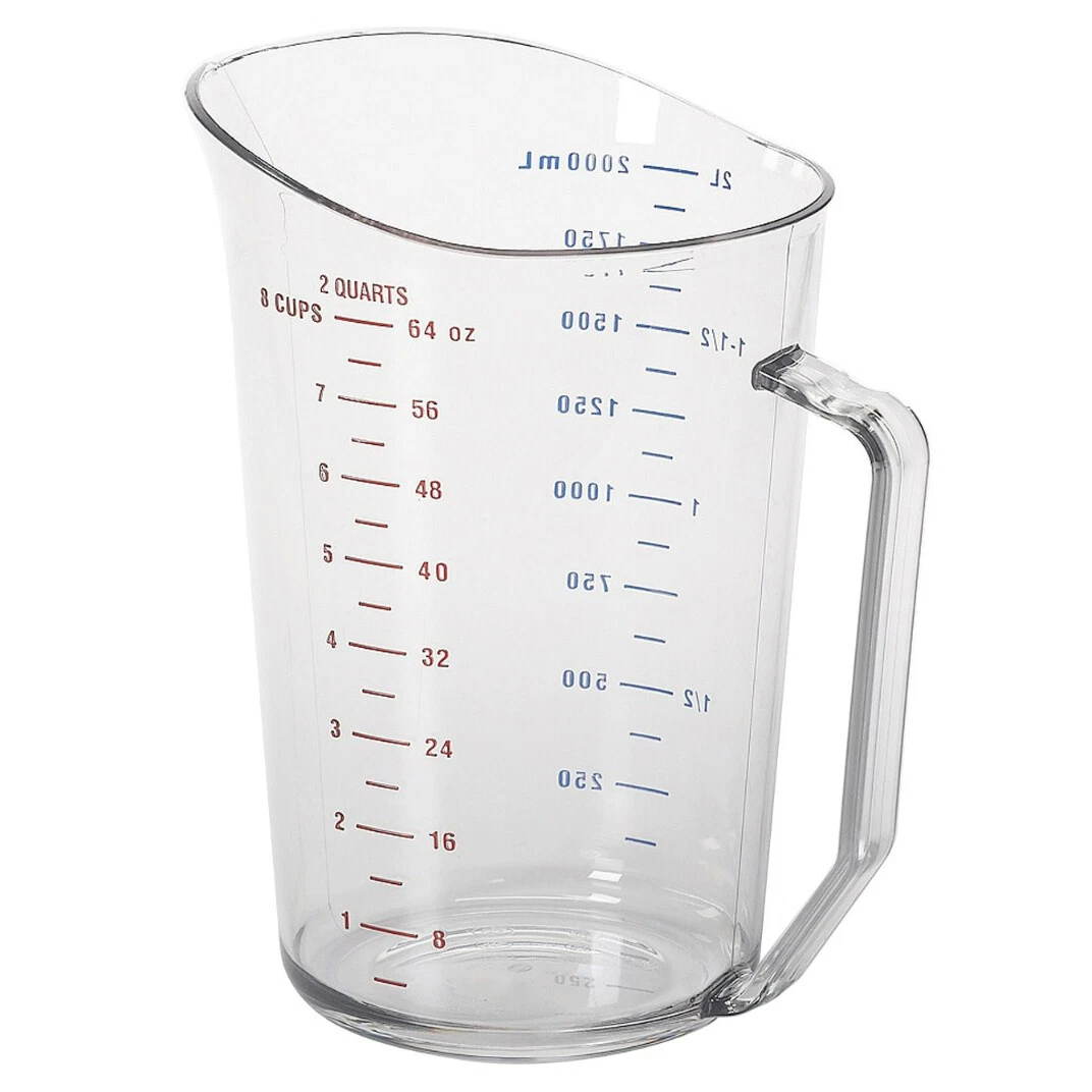 Cambro 200MCCW135 Camwear Measuring Cup 2 quart clear - Case of 12