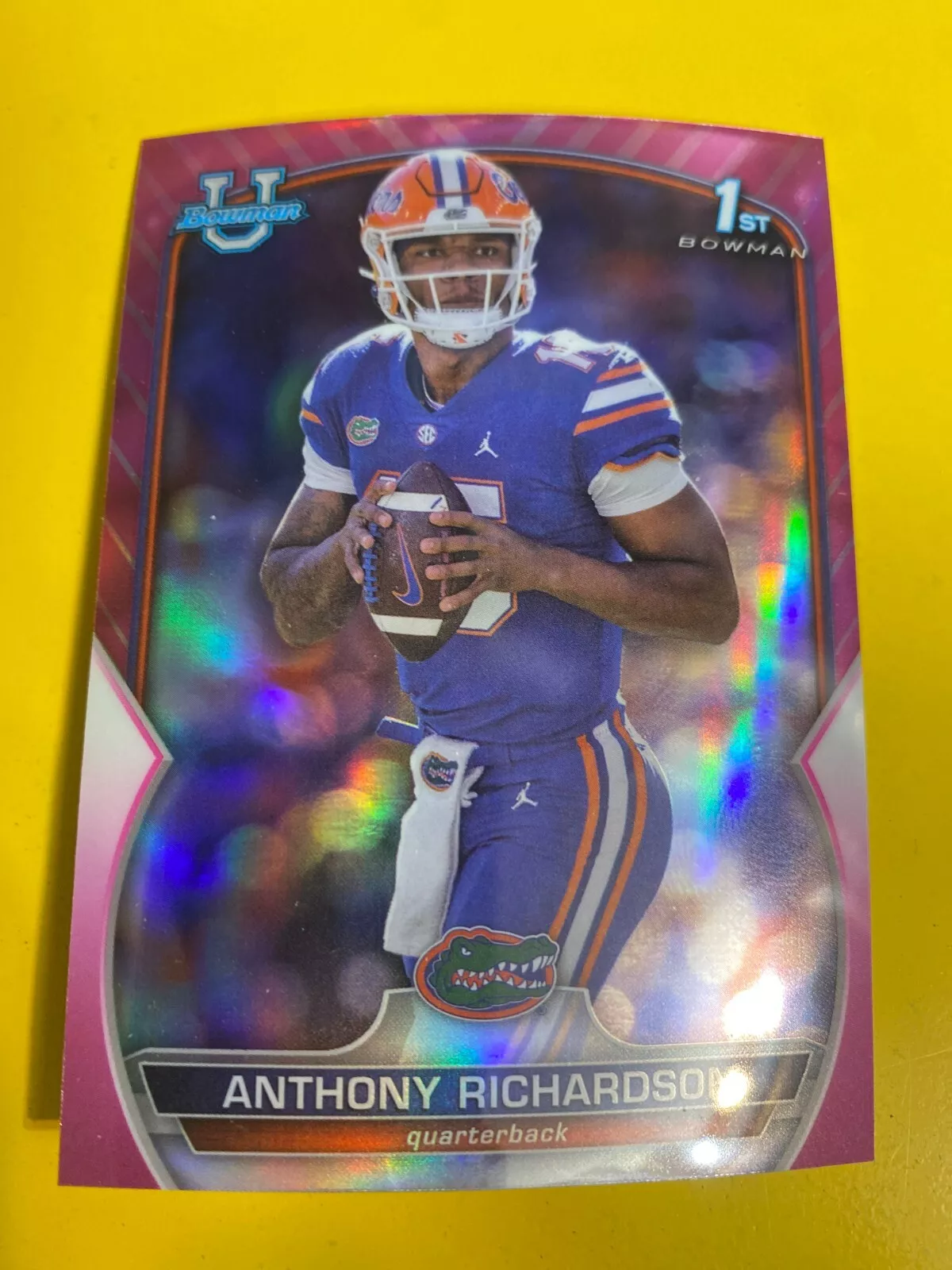 64909 2022 Bowman Chrome U. Pink Refractors #65 Anthony Richardson RC BK$15