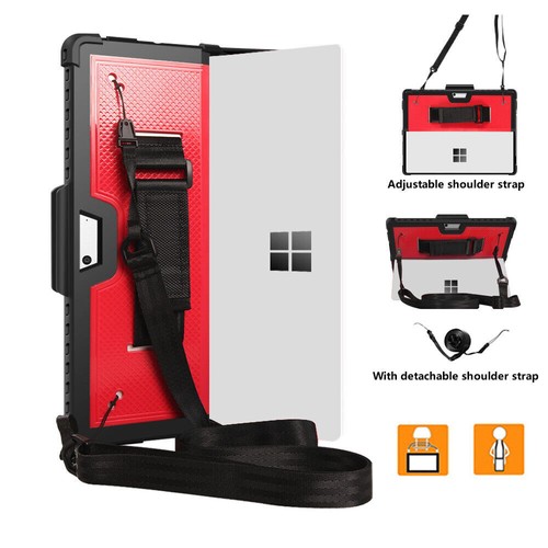 For Microsoft Surface Pro 10 9 8 7+ 7 6 5 4 Go 4 3 2 Tablet Case With Hand Strap - Picture 37 of 38