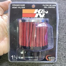 Kn Rubber Base Chrome Top Push-in Crankcase Vent Filter 62-1490 621490 Sealed Kn Rubber Base Chrome Top Push-in Crankcase Vent Filter 62-1490 621490 Sealed