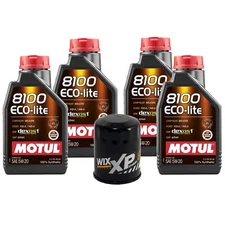 4L Motul 8100 ECO-LITE 5W20 Wix XP Filter Motor Oil Change Kit API SP-RC