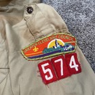 Boy Scout BSA Official Uniform Shirt, Youth Medium Cobra Patch Greater Cleveland — photo 2
