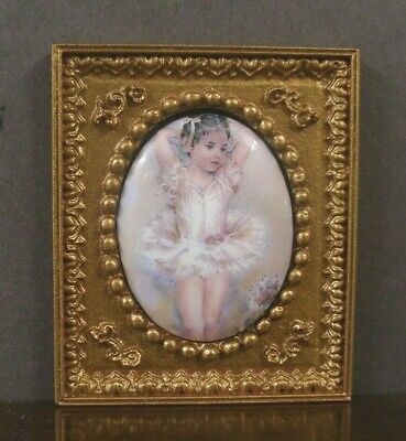 FRAMED  PICTURE ~ Portrait ~  Dollhouse Miniature ~ 1:12 scale ~ Room Box