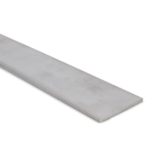 1/8" x 21/2" Aluminum Flat Bar, 6061 Plate, 1" Length, T6511 Mill