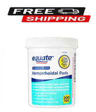 Equate Maximum Strength Medicated Cool Relief Hemorrhoidal Pads, 200 Count