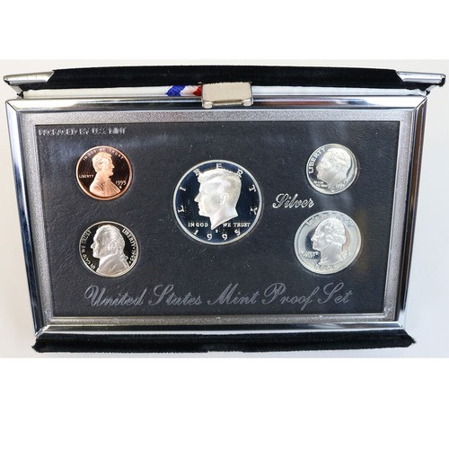 1992-1996 & 1998 United States Mint Premier Silver Proof Set With COA's Lot Of 6 - Picture 5 of 9