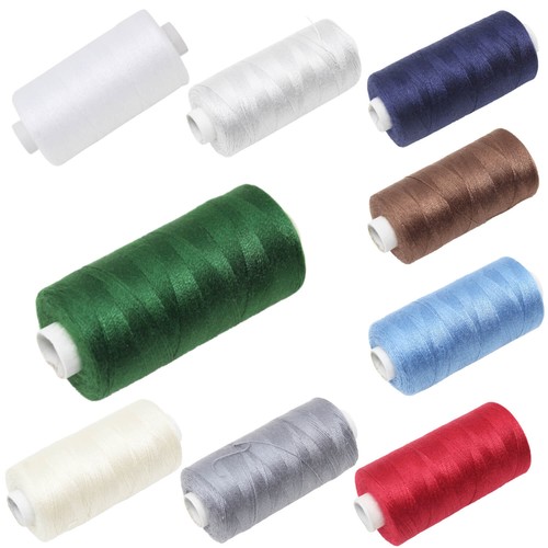 20 Rollen Nähgarn Syngarn, Je 500m, 18 Farben Inkl. Weiß & Schwarz – Polyester Stärke Ne 40/2 Für Nähmaschine Und Handarbeit