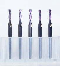 (5) 2.00mm (.0787") Carbide End Mills, 2 Flute Kyocera Tycom 1600-0787.340