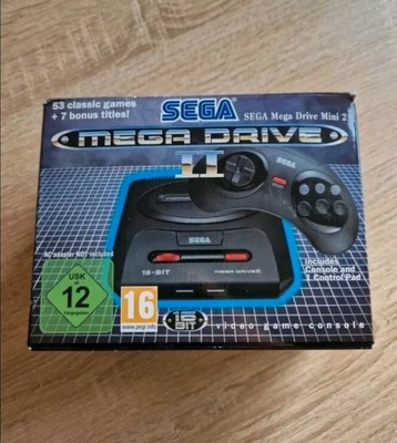 SEGA Mega Drive Mini 2 Spielkonsole - Retro Konsole mit 60 Videospielen 