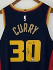 Stephen Curry "4000 3’s" Signed Warriors Nike ADV NBA Authentic Jersey USASM BAS