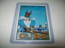 2016 TOPPS HERITAGE REAL ONE GEORGE ALTMAN AUTO SIGNED #ROA-GA CHICAGO CUBS