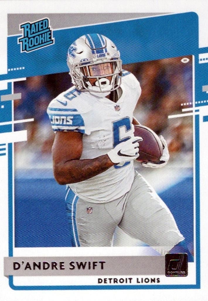 2020 Donruss Rated Rookie #309 D'Andre Swift RC Lions Bears