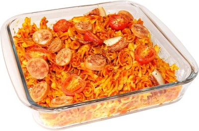 8x8 Square Glass Baking Dish 1.6QT Oven Safe Pyrex Style Casserole Pan