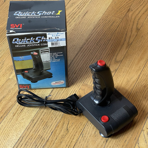 QUICKSHOT I JOYSTICK In Box SPECTRAVISION COMMODORE & ATARI SYSTEMS - Picture 1 of 9