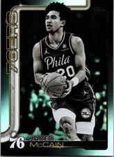 2025 JARED MCCAIN TOPPS FLAGSHIP NBA #24 BLACK FRIDAY FOIL SP CARD 76ERS