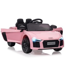 Voiture Électrique Enfant Cabriolet 12V – Rose, Télécommande, Suspension, LED
