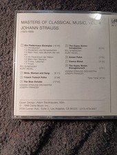 STRAUSS JOHANN V4 Masters Of Classical Music CD Like New Mint