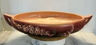 Roseville Pottery Pink Foxglove Console Bowl Handled 421-10” Excellent Condition