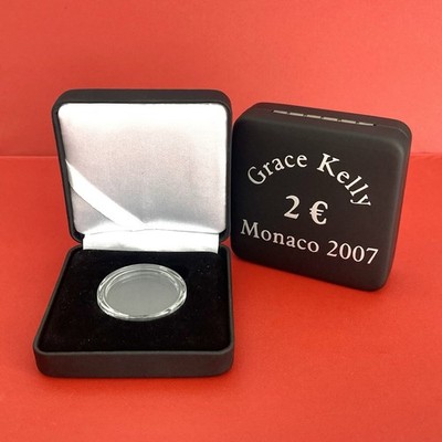 Etui/Box passend für 2 Euro Gedenkmünze Monaco 2007 ''Grace Kelly''