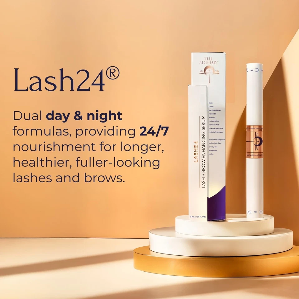 Lash24 by - 睫毛和眉毛 - 睫毛增强剂和底漆 - 双配方带... — 第 2/4 张图片