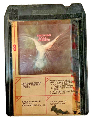 Emerson, Lake & Palmer 1971  8-Track tape TP-904/works ELP classic prog rock ELP