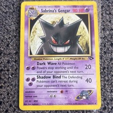Pokémon TCG Sabrina's Gengar 29/132 Gym Challenge Non Holo Rare MP-/HP