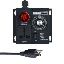 Voltage Regulator Fan Speed Controller Fit AC 10-110V/10-220V Output Voltage