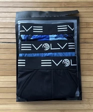 Evolve by 2Xist Men's No Show Underwear Briefs X-Large Black/Blue/Camouflage