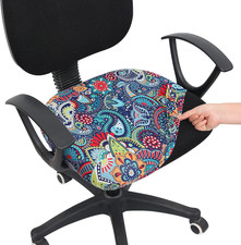 Smiry Stretch Office Chair Seat Cover Printed Washable Universal Computer Chair