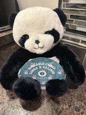 Tiny Love + Carry Huggable Plush Panda w/  Removable Heat Pack Warmer New in Box