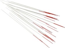 ColorEYES Beading Needles, Size 12, 1 Pack 25 Needles , Red Colored Tip for ...