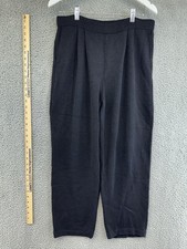 St. John Basics Black Pants Santana Knit Women's size 8 POG